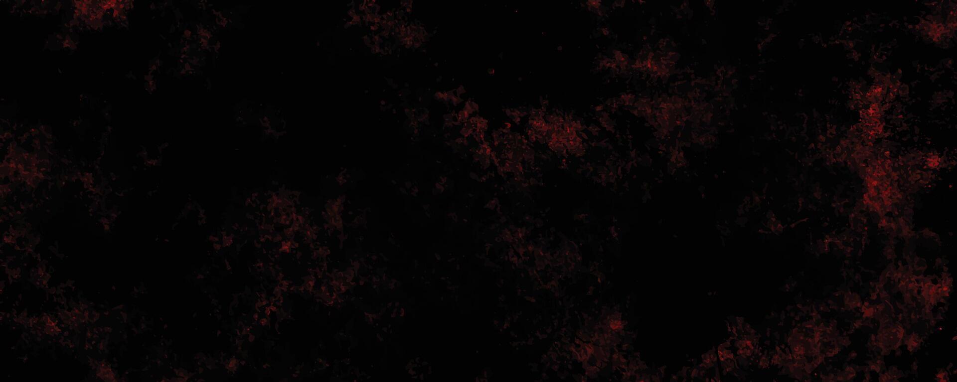 Distressed red grunge texture on a dark background, vector