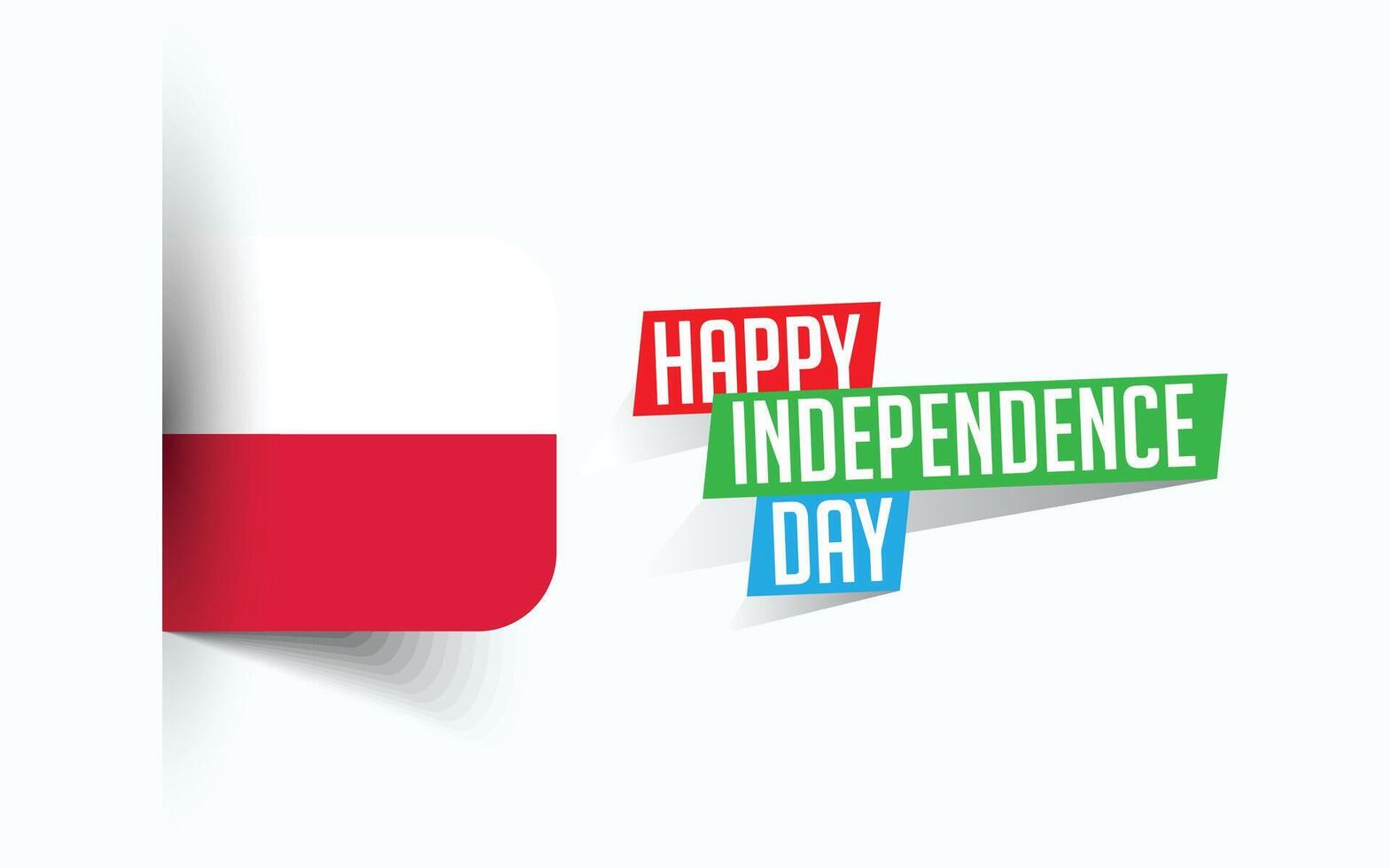 Happy Independence Day of Poland illustration, national day poster, greeting template design, EPS Source File vector