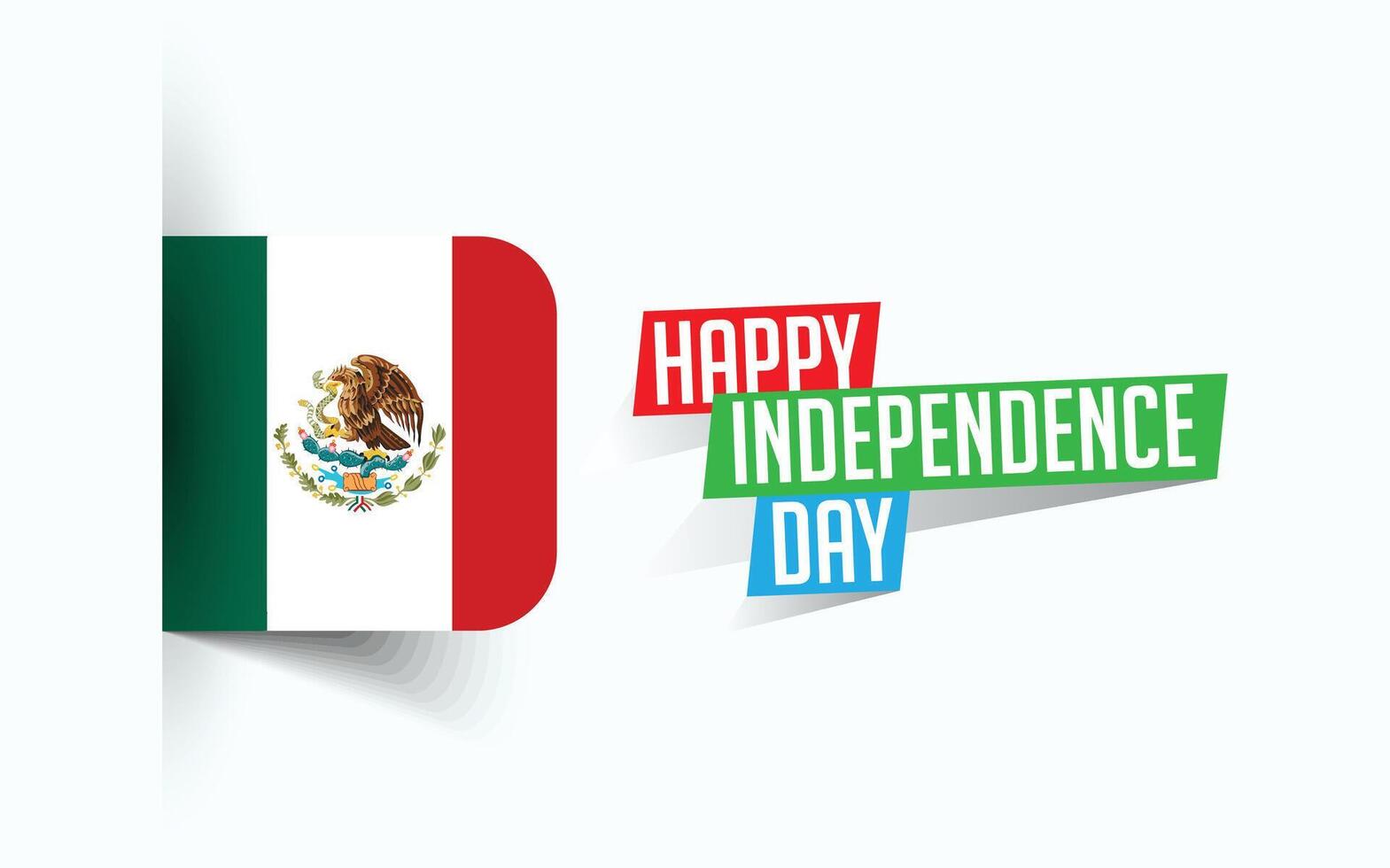 Happy Independence Day of Mexico illustration, national day poster, greeting template design, EPS Source File vector