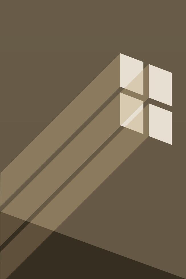 Modern minimalist house window illustration background vector