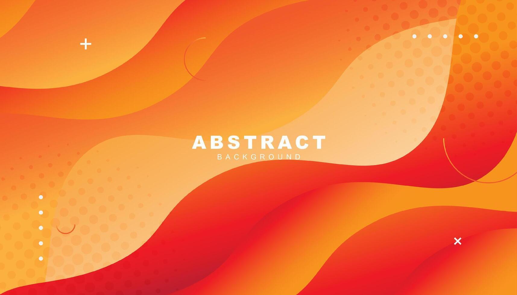 abstract modern colorful gradient orange yellow curve background vector