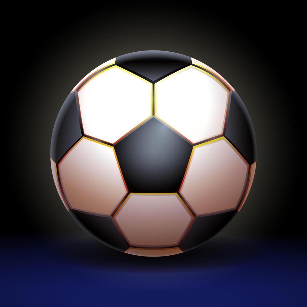 Ball With black pattern vector