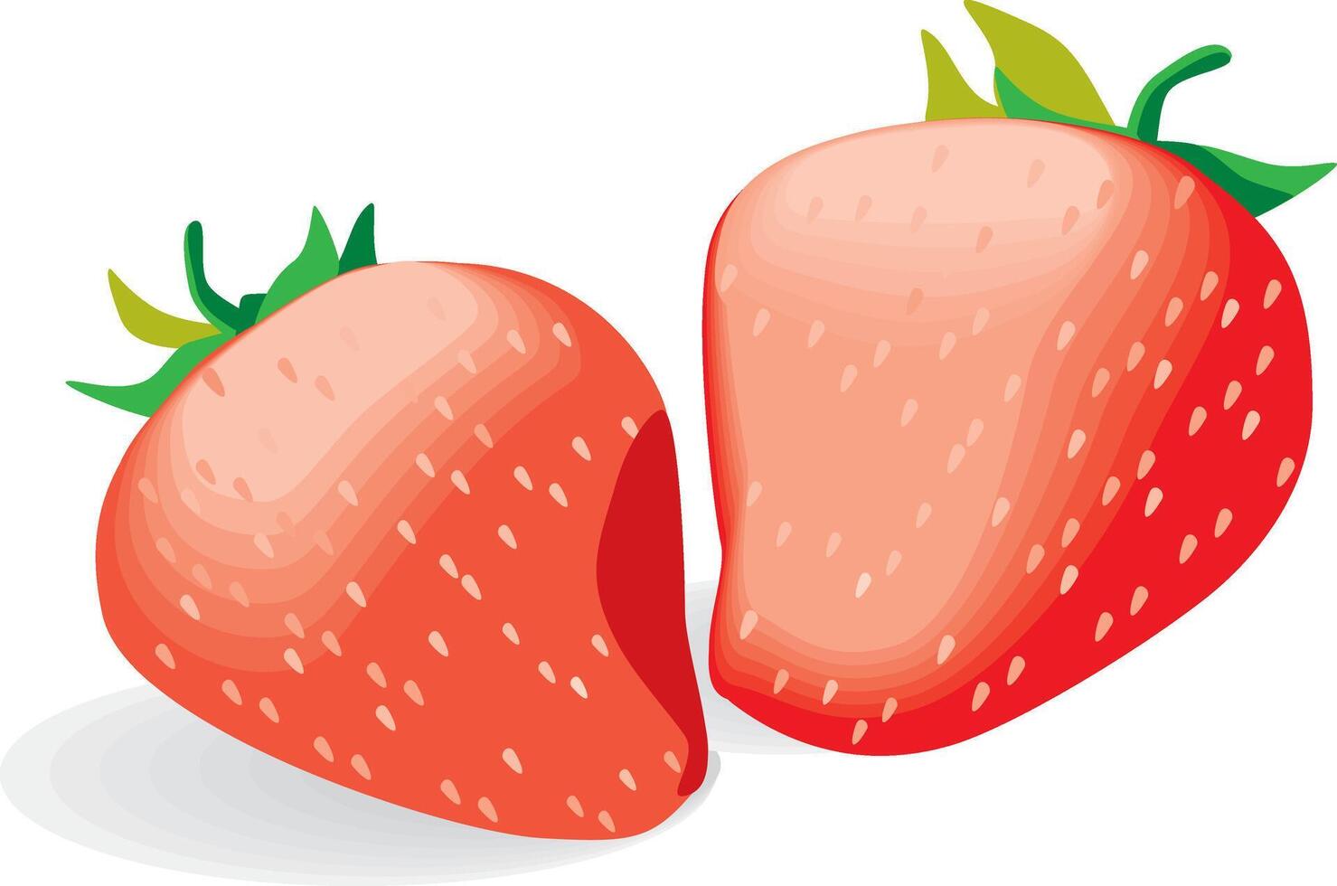 fresa Fruta originales vector