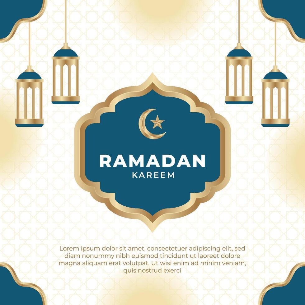 Ramadán kareem islámico bandera antecedentes vector