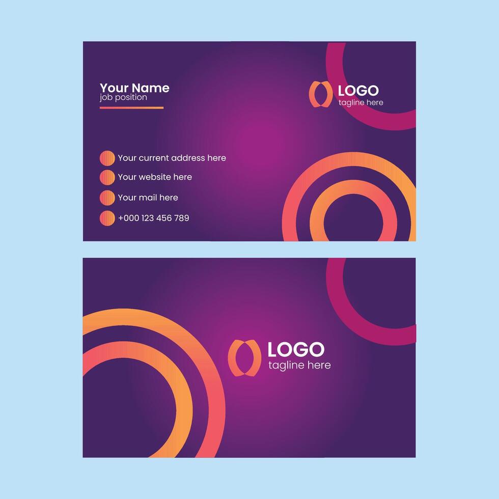 Business card design vector