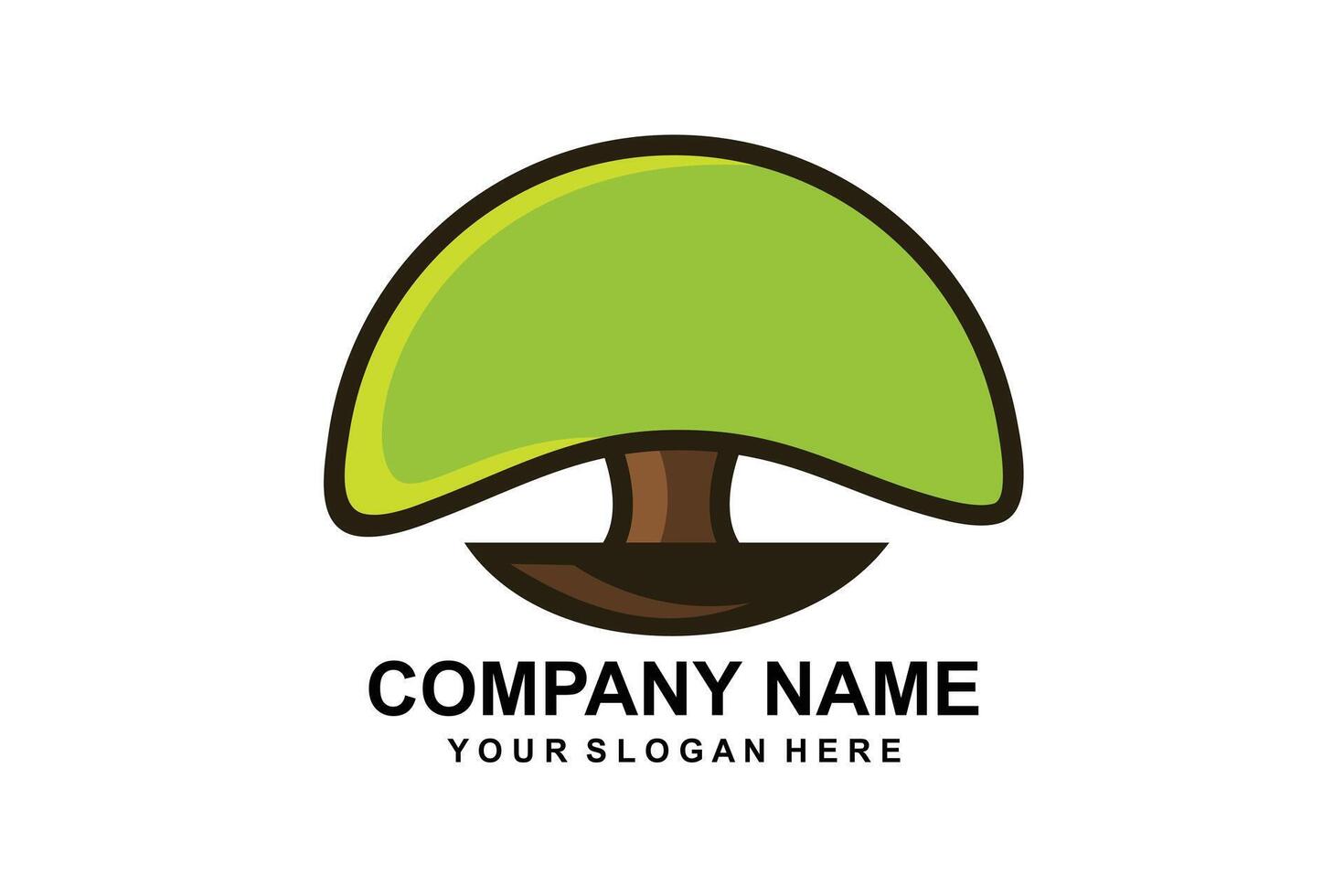 simple tree logo vector
