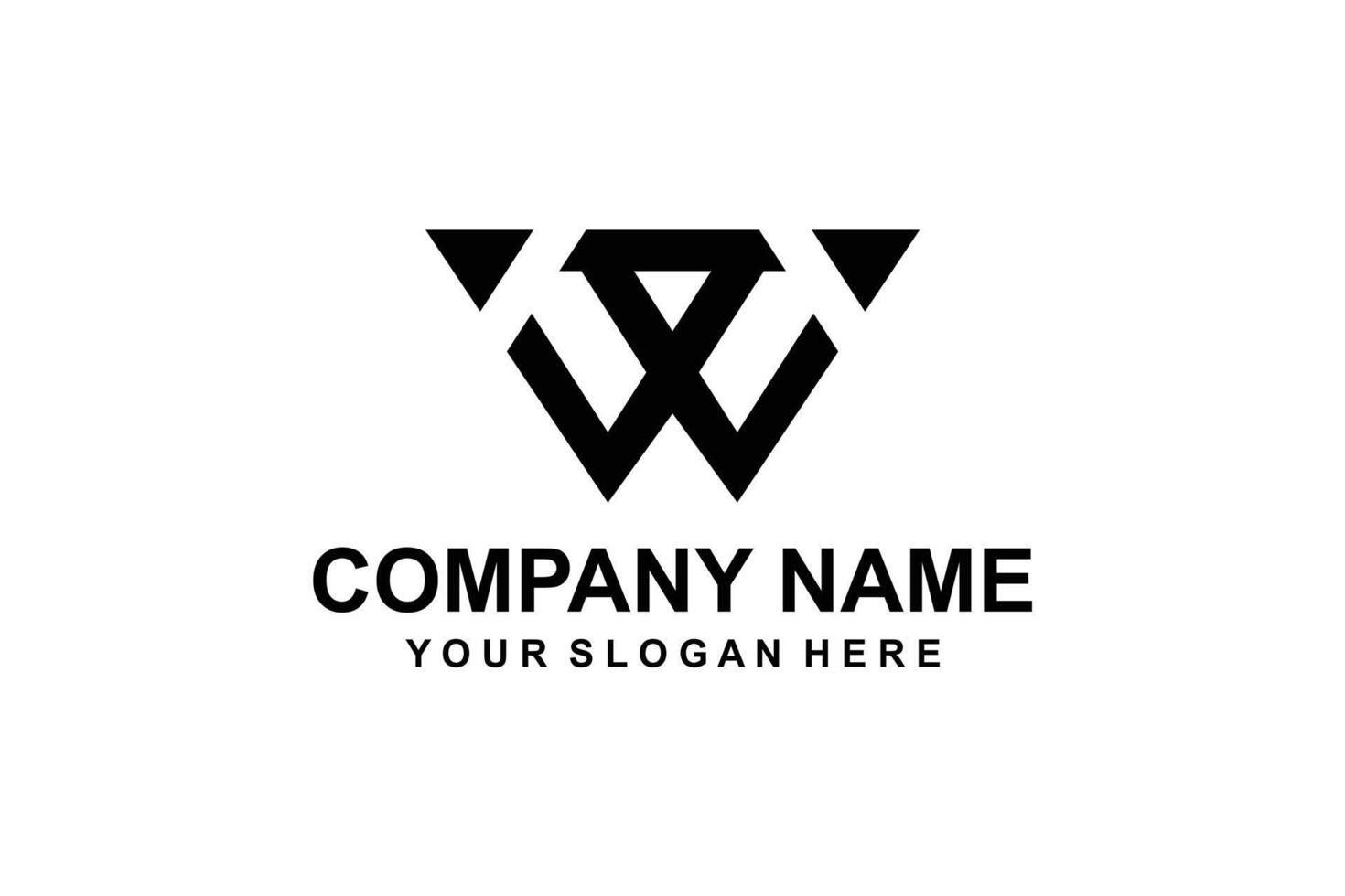 black w logo vector
