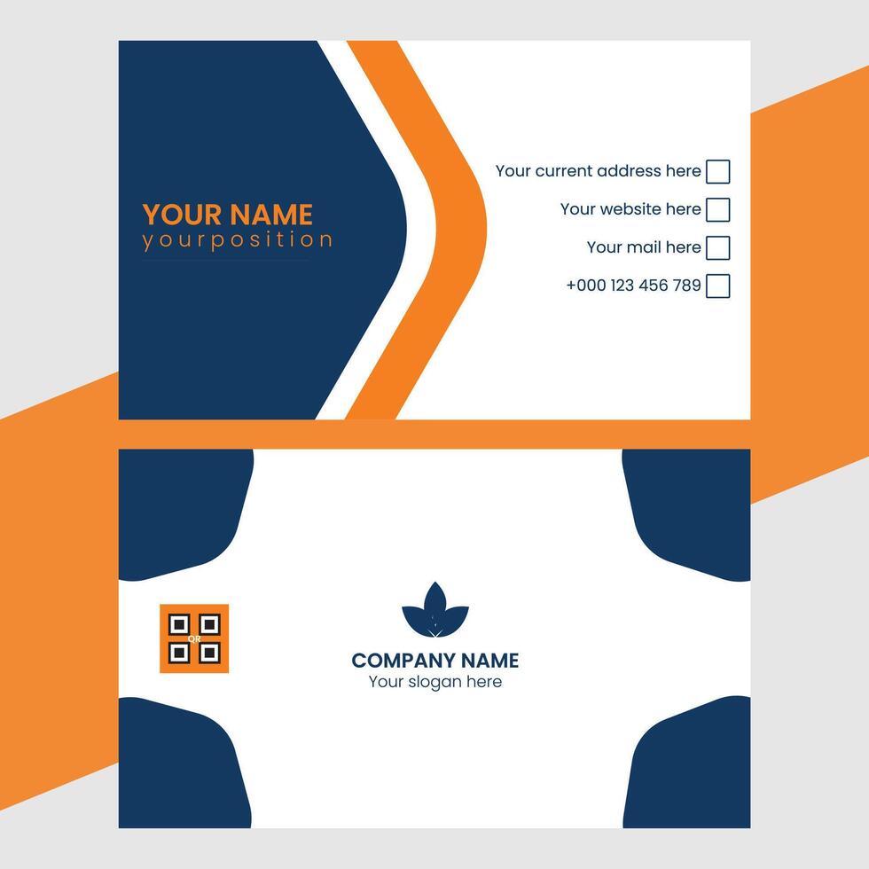 Business card design vector