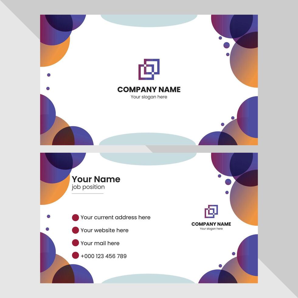 Business card design vector