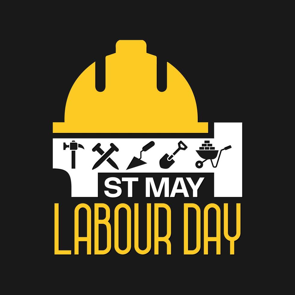 Happy Labor Day. 1st May. International labor day - Worker Day Design vector