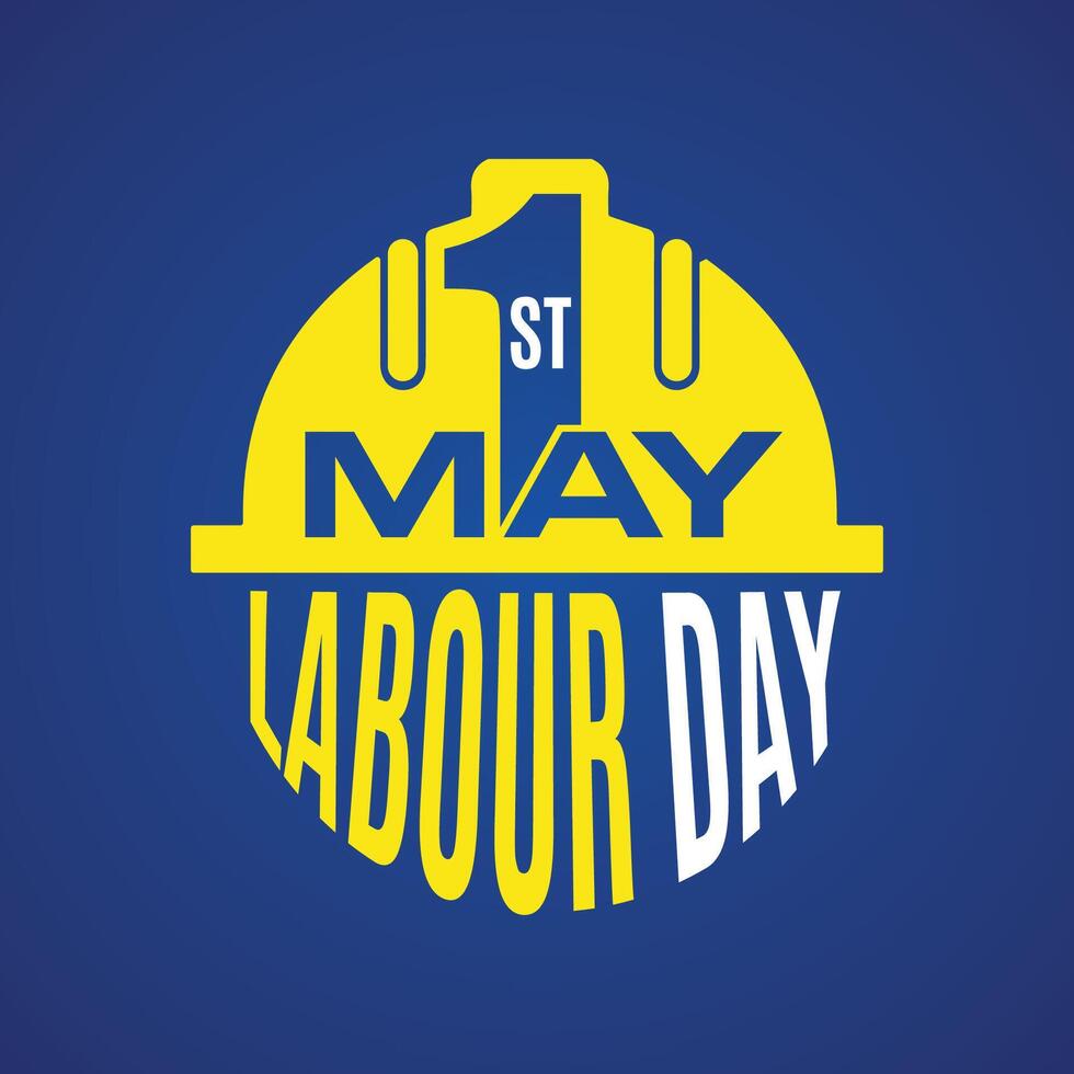 Happy Labor Day. 1st May. International labor day - Worker Day Design vector