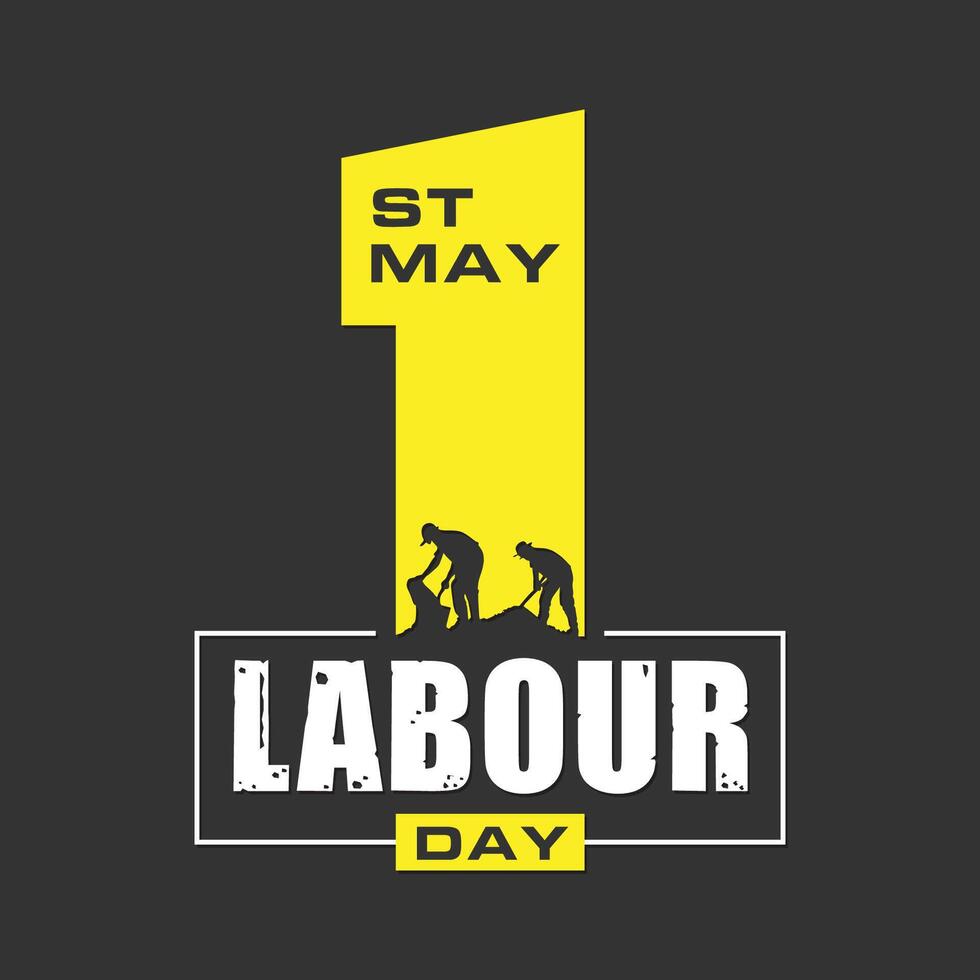 Happy Labor Day. 1st May. International labor day - Worker Day Design vector