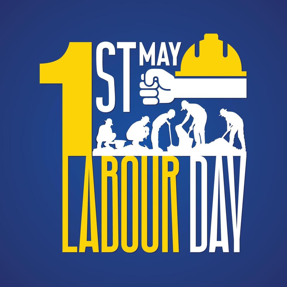 Happy Labor Day. 1st May. International labor day - Worker Day Design vector