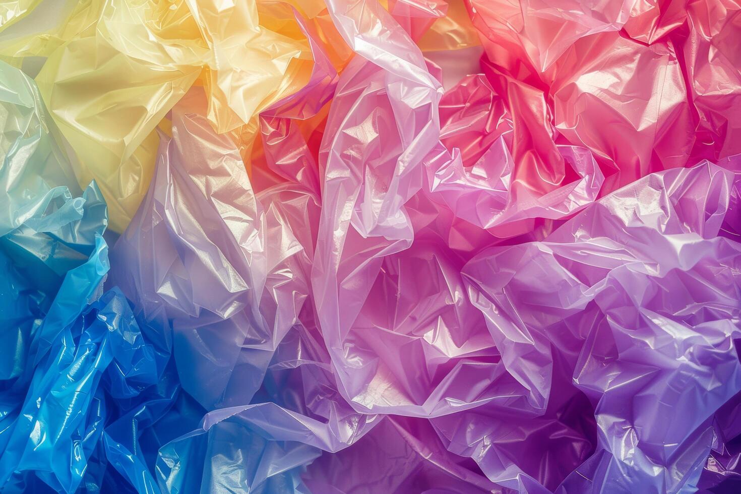 Multicolored Plastic Bag Background photo