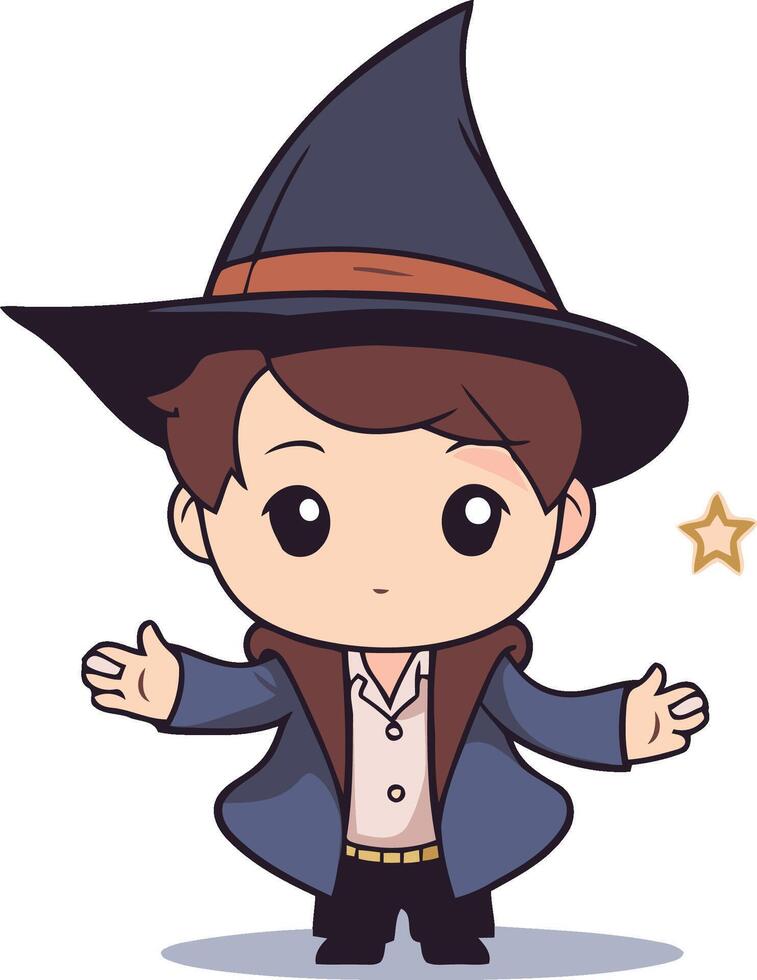 Witch Costume - Cute Cartoon Illustration vector
