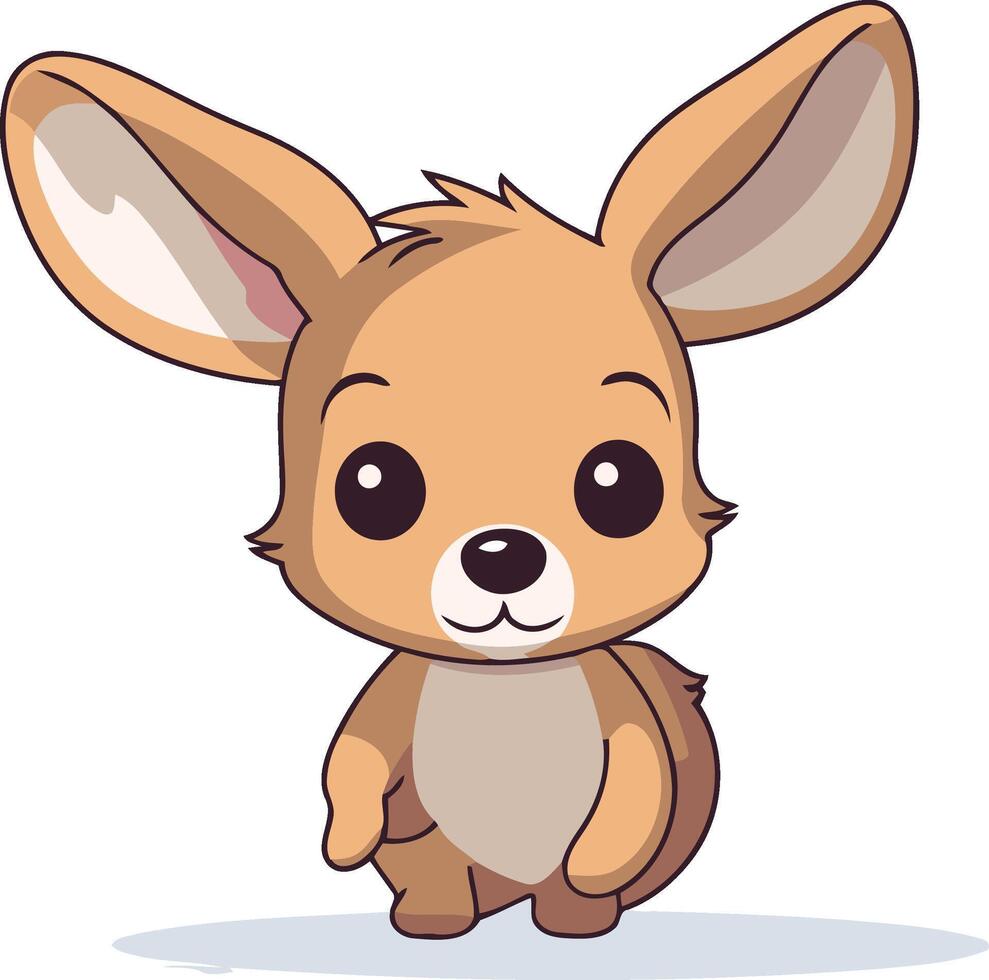 Cute little deer cartoon. eps 10. vector