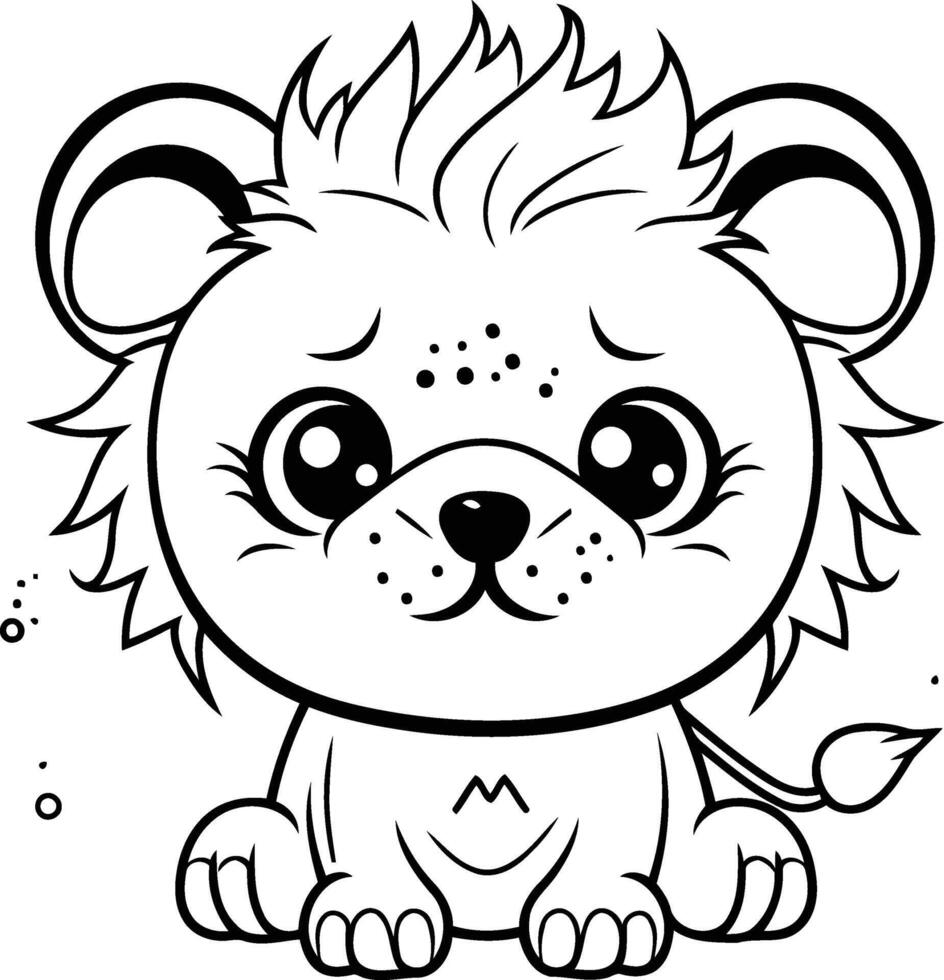 Cute cartoon hedgehog on a white background. vector