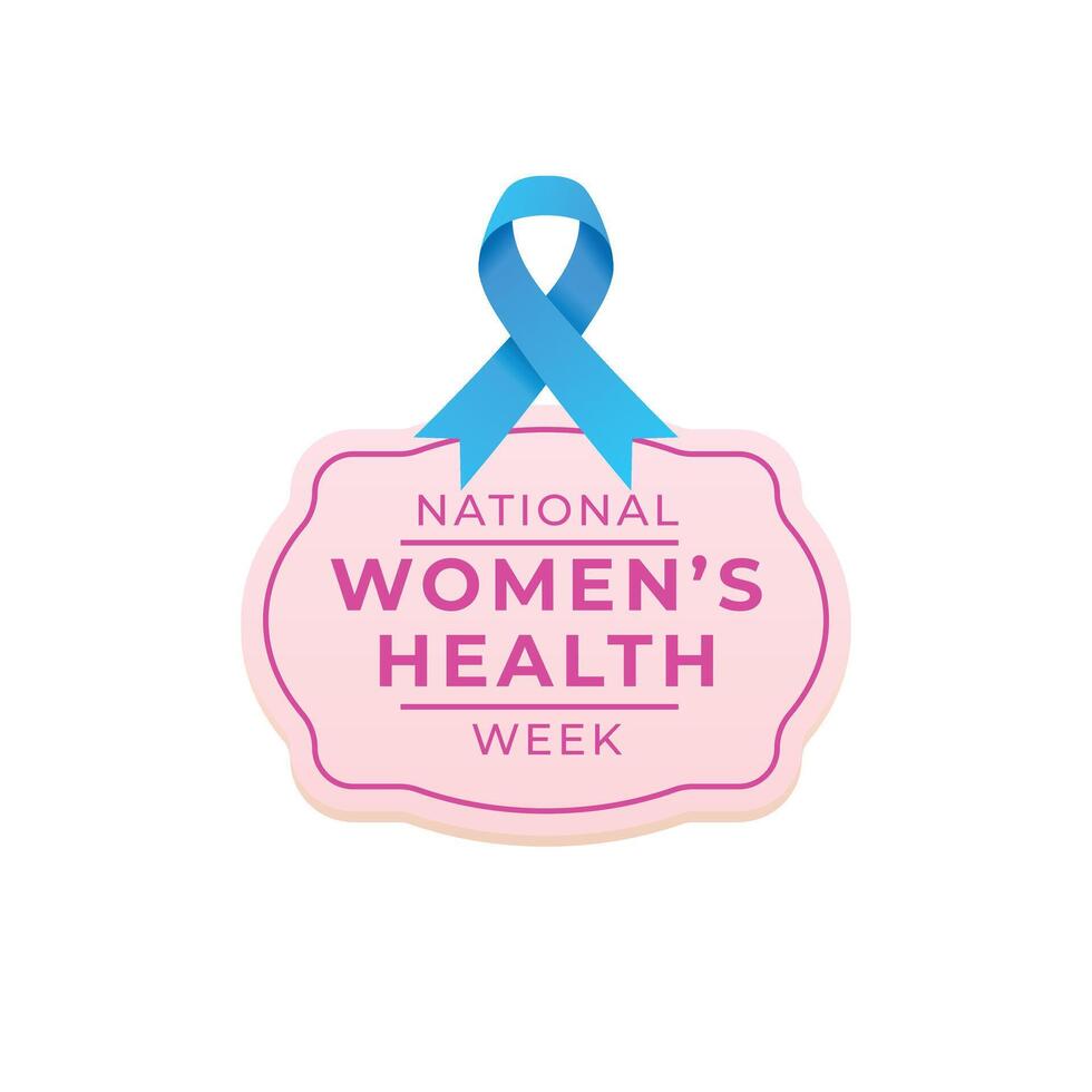 National Womens Health Week design template. women design. woman image. eps 10. flat design. vector