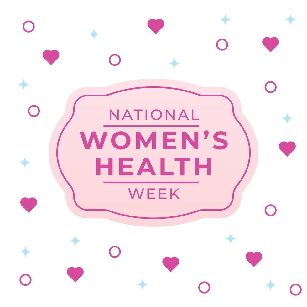 National Womens Health Week design template. women design. woman image. eps 10. flat design. vector