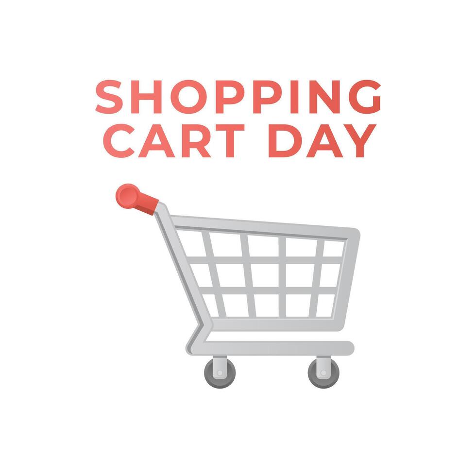 Shopping Cart Day design template. shooping cart icon. flat design. shop template. eps 10. vector