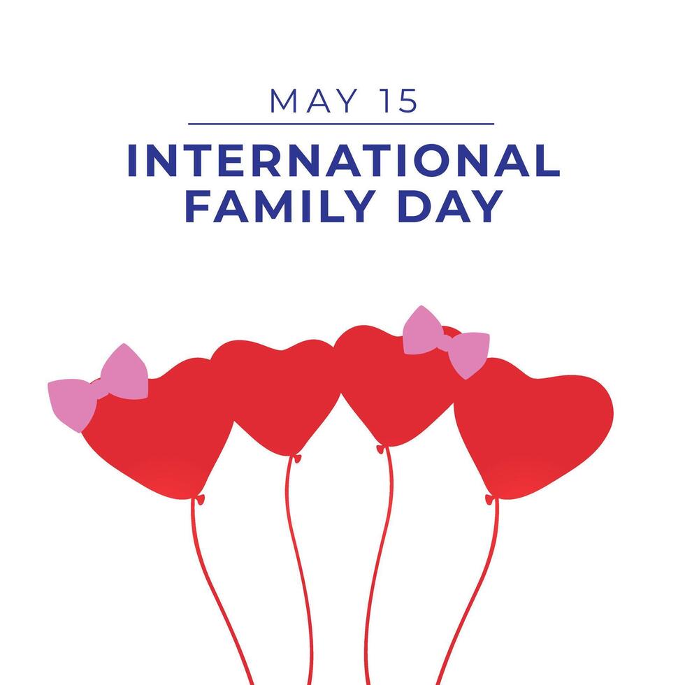 International Family Day design template. family illustrattion. heart . eps 10. flat design. vector