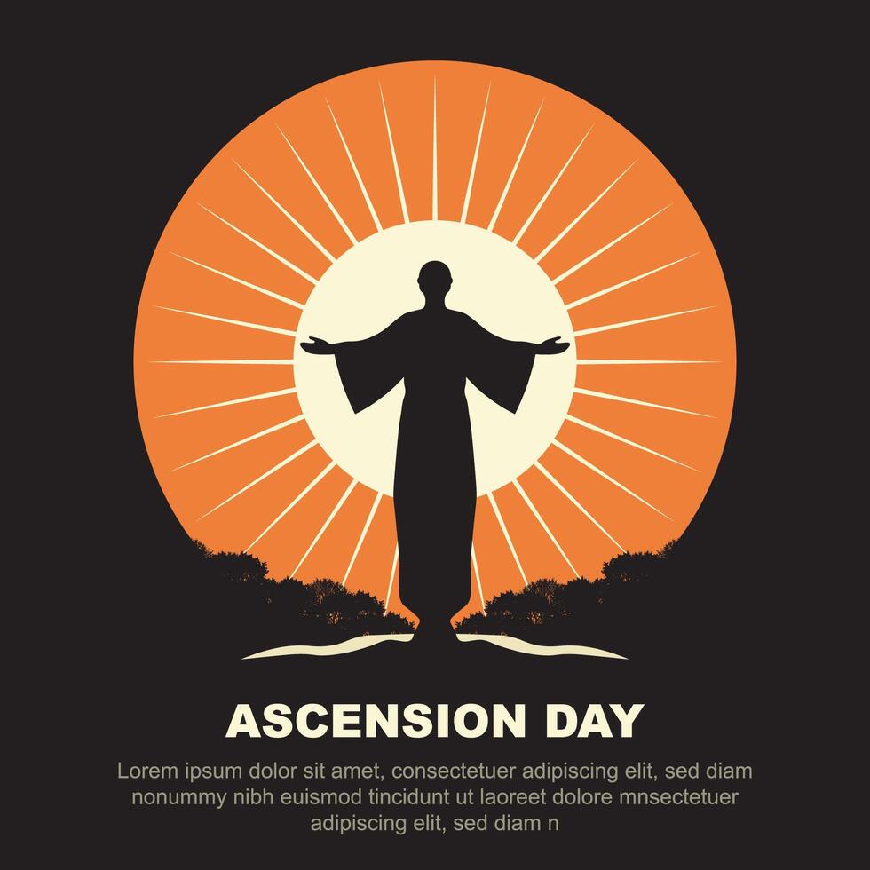 Ascension Day background. vector
