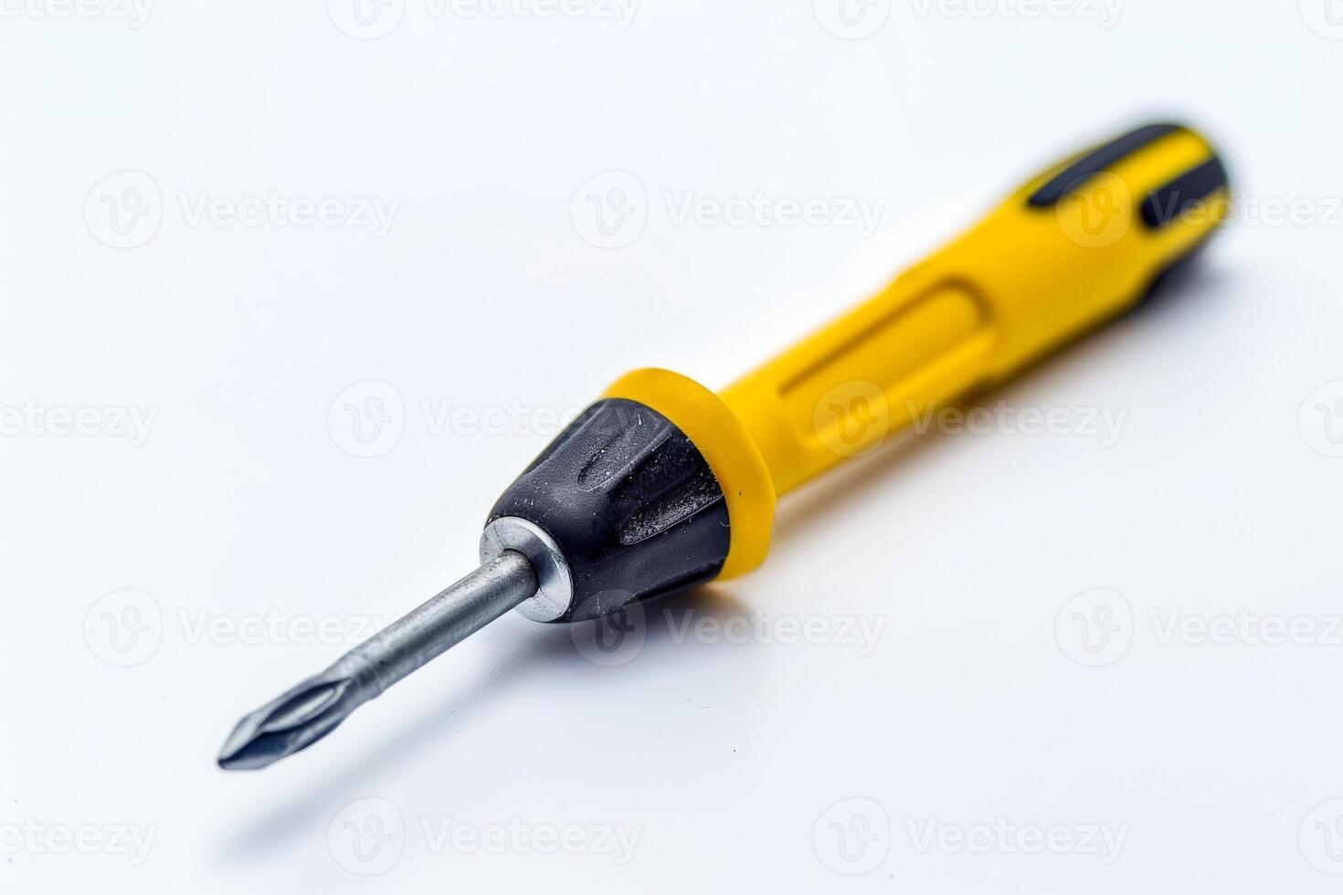 Professional Screwdriver Isolated on White Background photo