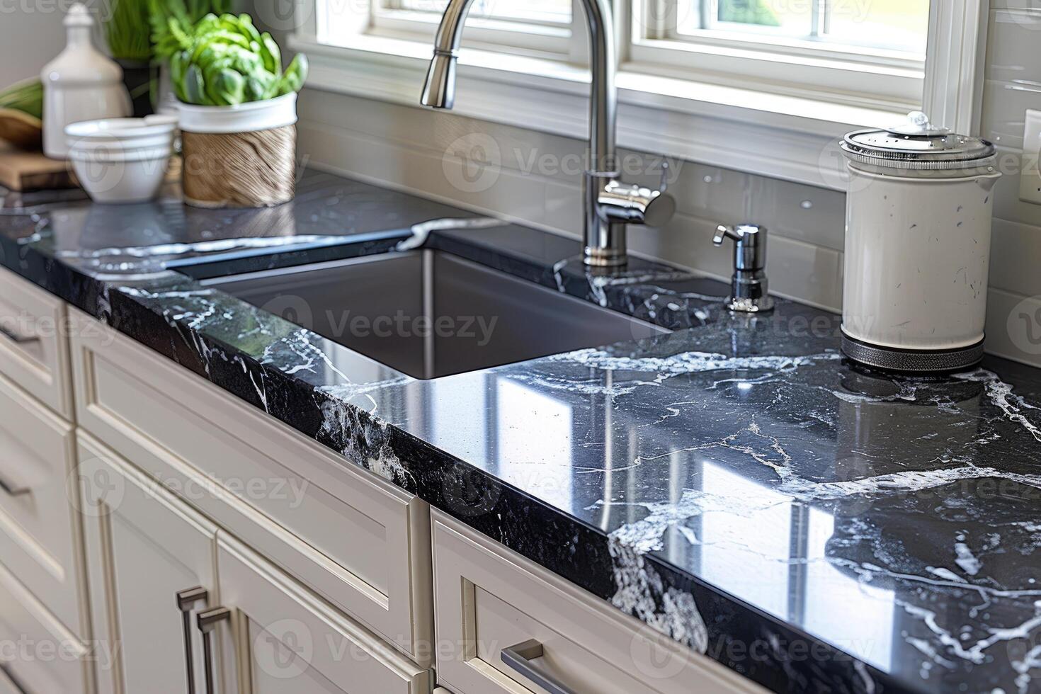 modern elegance of a kitchen design at home professional advertising photography photo