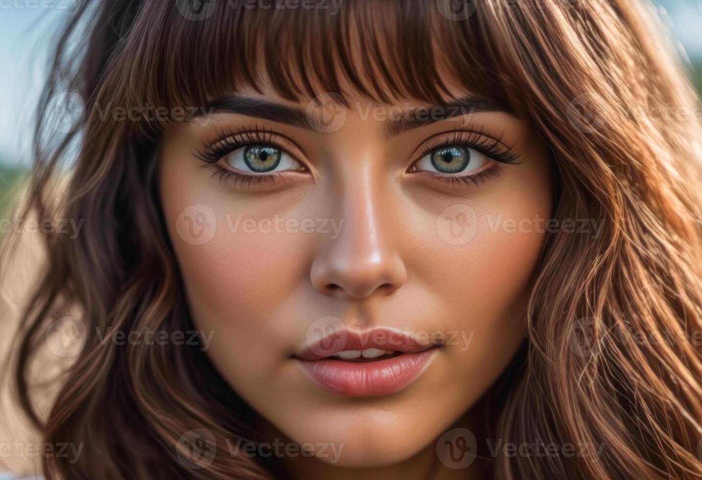 A Portrait Of Breathtakingly Gorgeous, Exotic, Beautiful Woman. photo