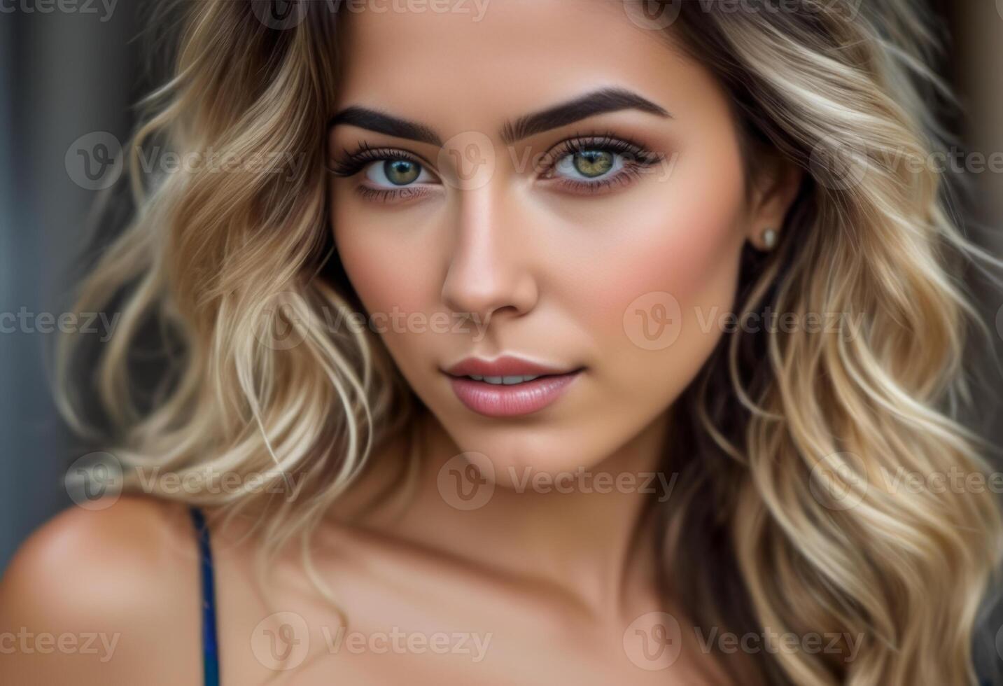 A Portrait Of Breathtakingly Gorgeous, Exotic, Beautiful Woman. photo