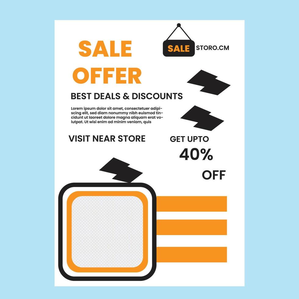 sale Flyer design vector