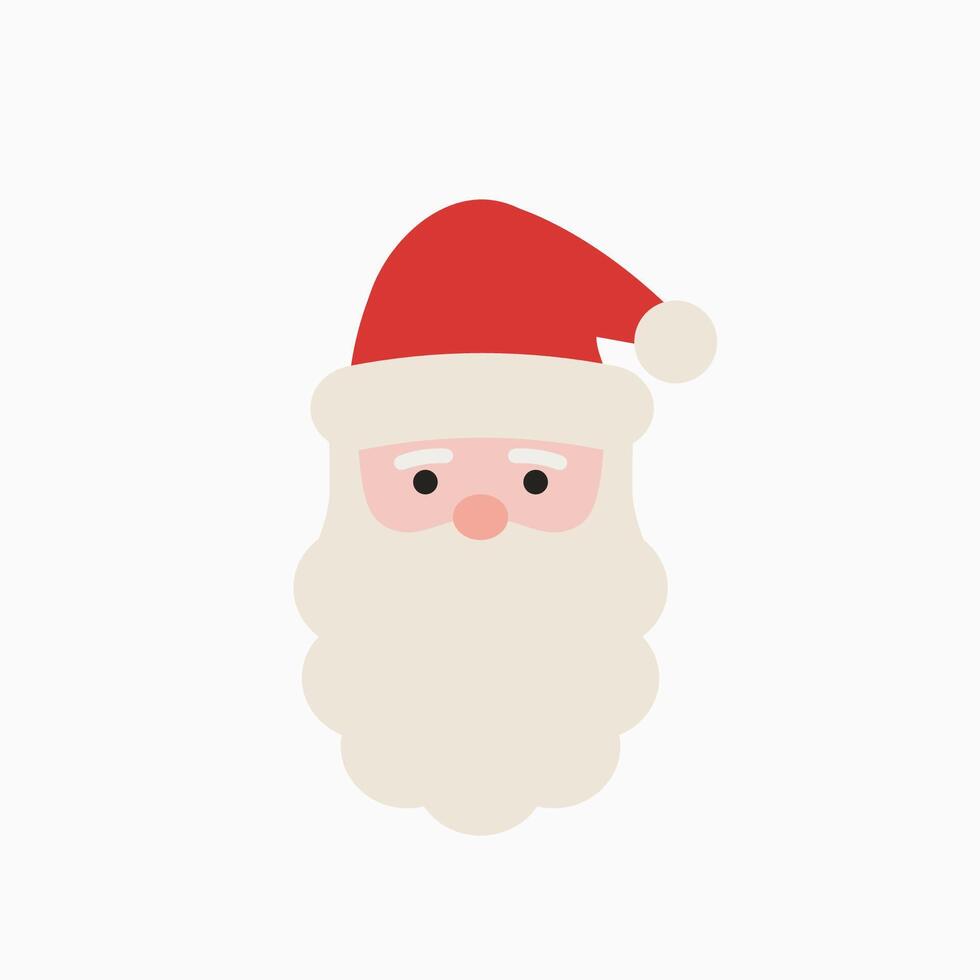 Papa Noel garabatear icono vector