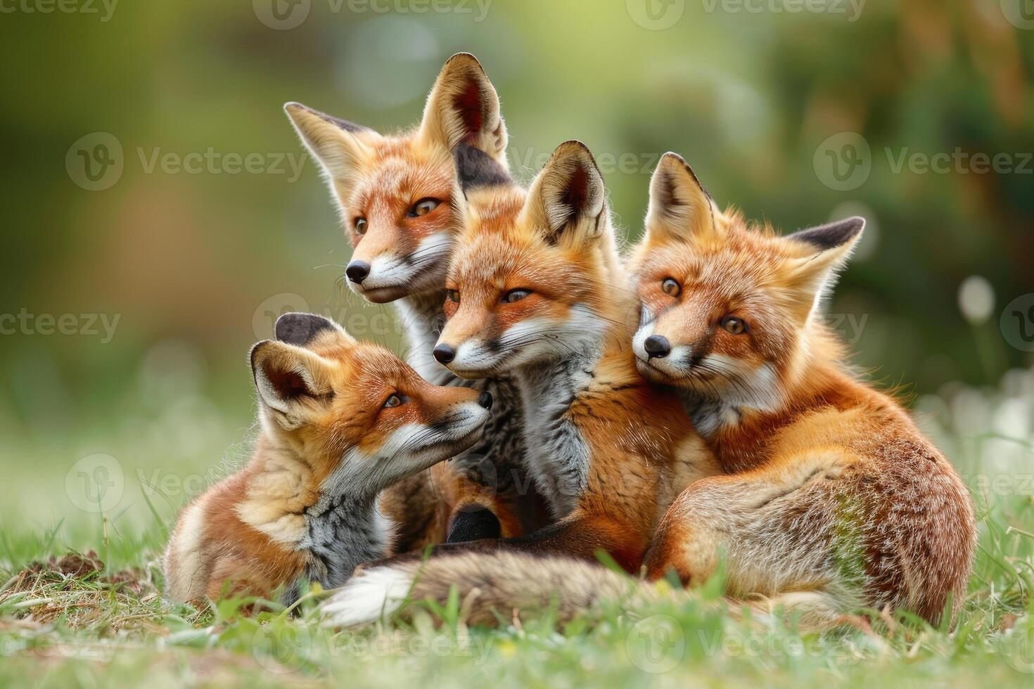 Red Foxes in Family Fun photo