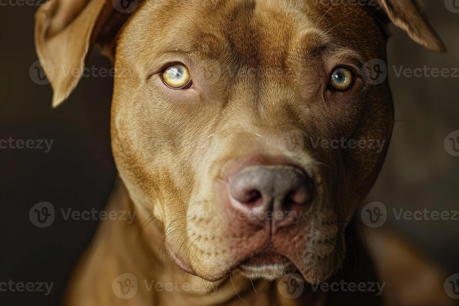 Portrait of a pit bull dog. photo