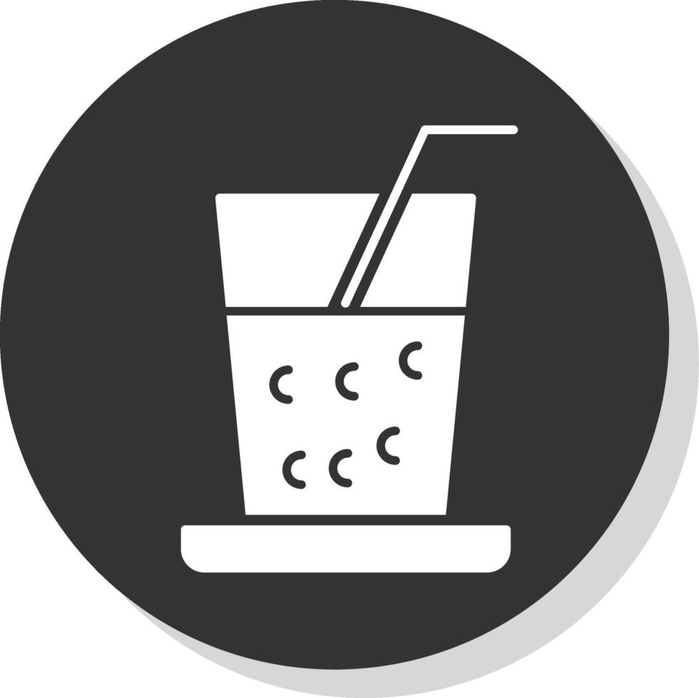 Drinks Glyph Grey Circle Icon vector