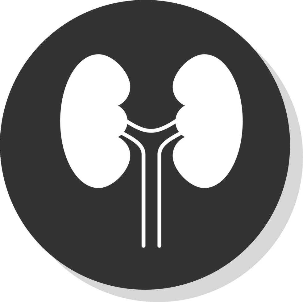 Urology Glyph Grey Circle Icon vector