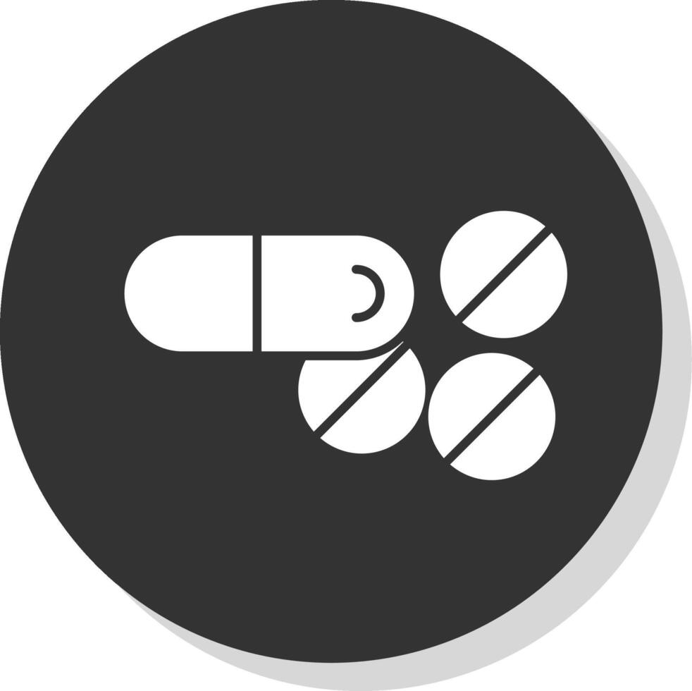 Tablets Glyph Grey Circle Icon vector