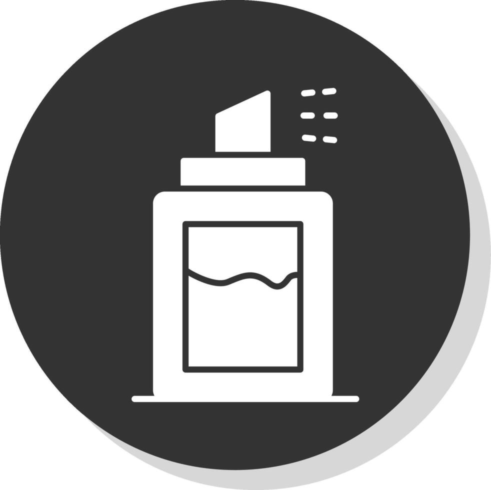 Deodorant Glyph Grey Circle Icon vector