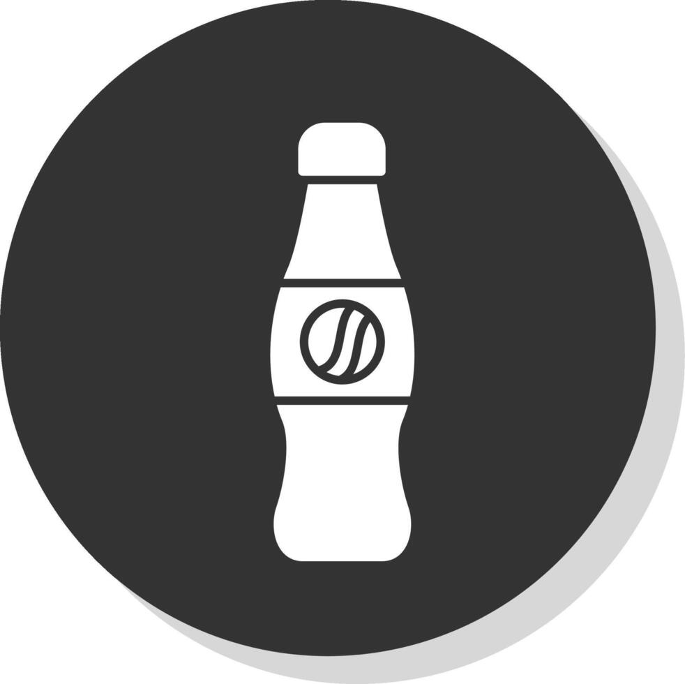 Cola Glyph Grey Circle Icon vector