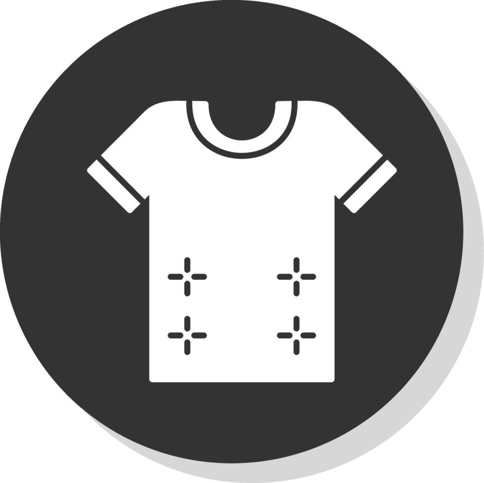 Shirt Glyph Grey Circle Icon vector