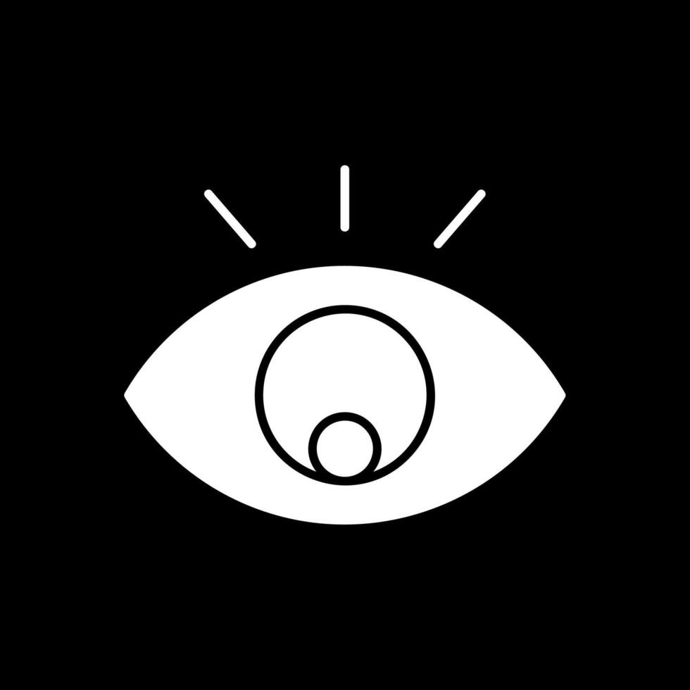 icono de glifo de ojo invertido vector