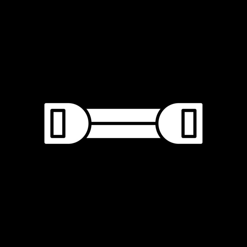 Chest Expander Glyph Inverted Icon vector