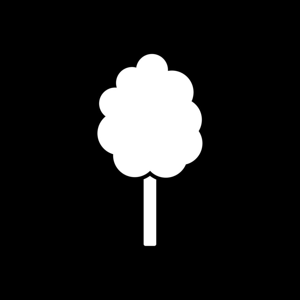 Cotton Candy Glyph Inverted Icon vector