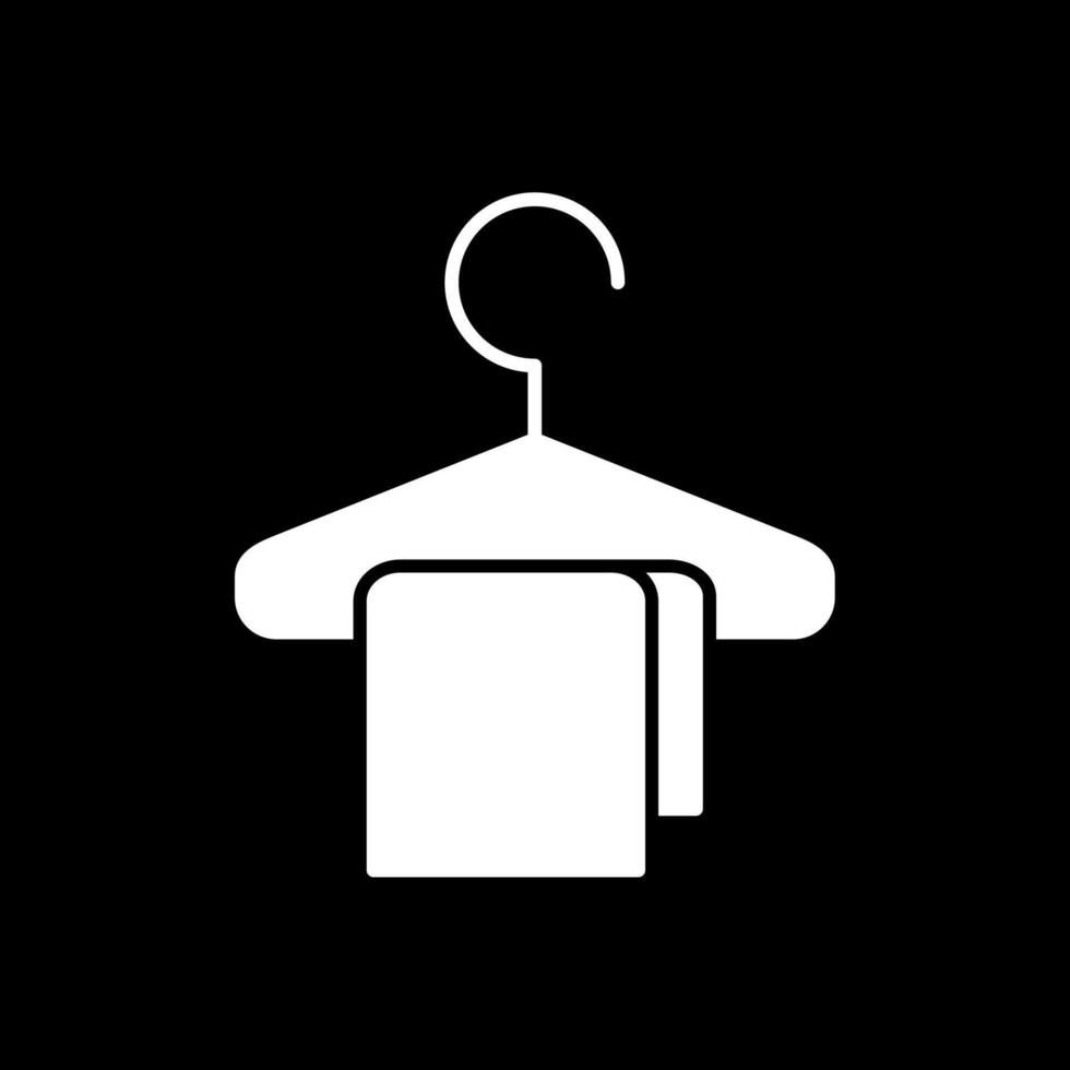 Changing Room Glyph Inverted Icon vector