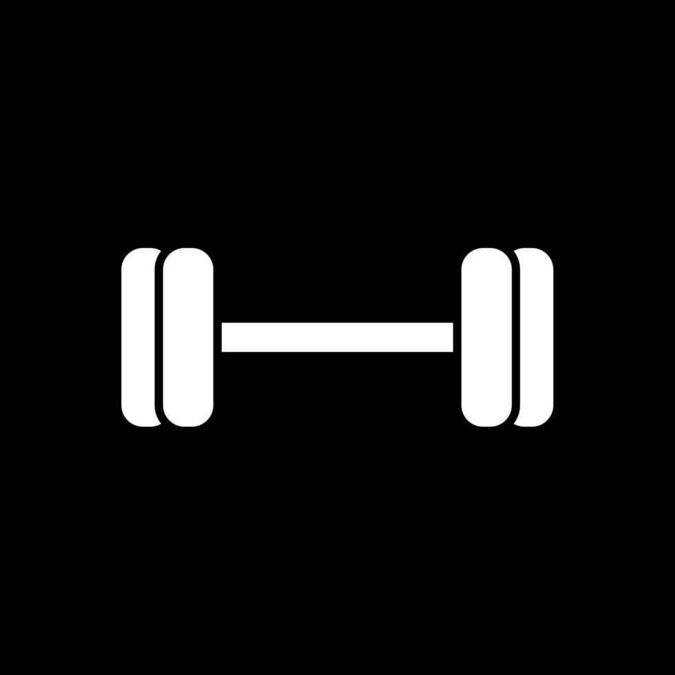 Weightlifting Glyph Inverted Icon vector