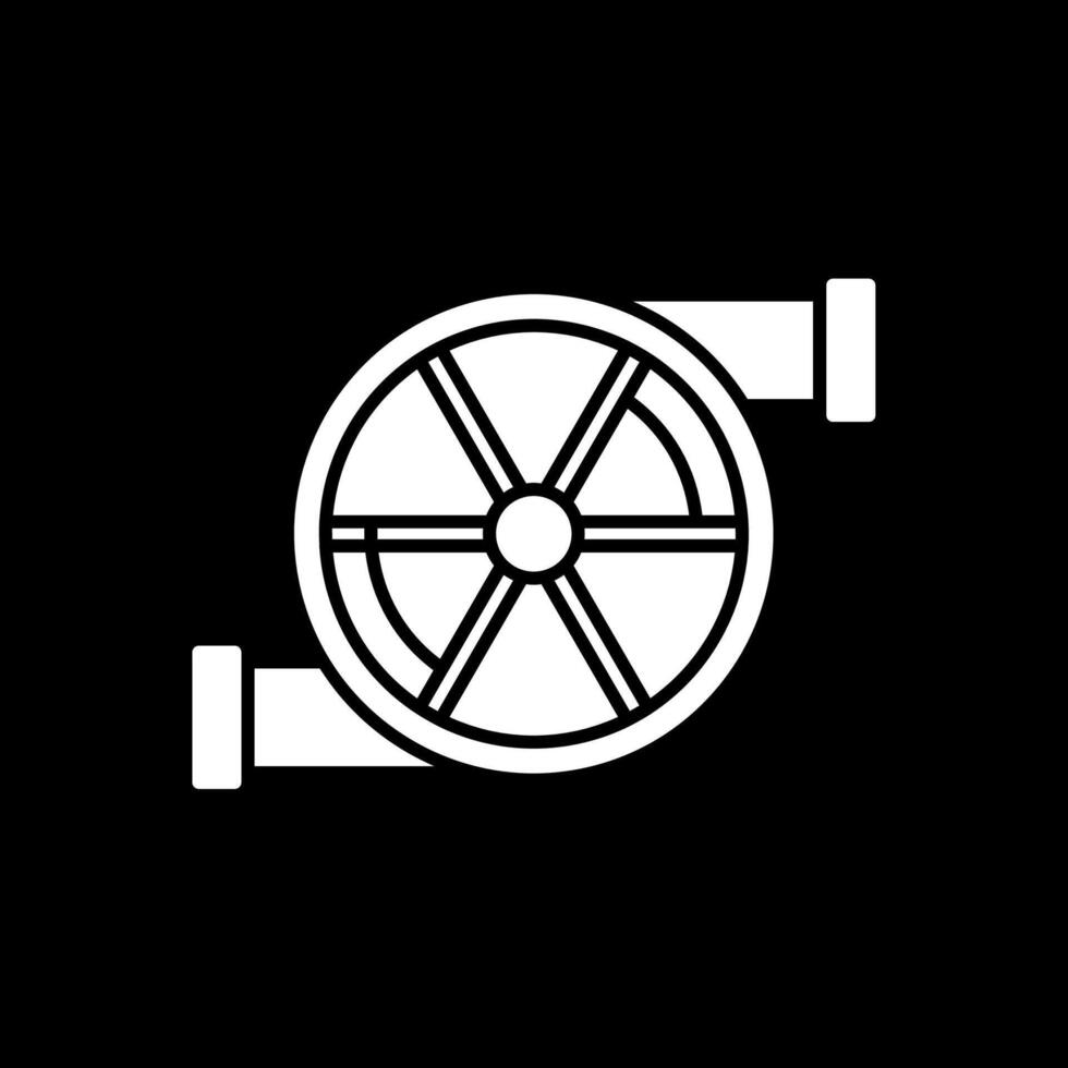 Turbo Glyph Inverted Icon vector