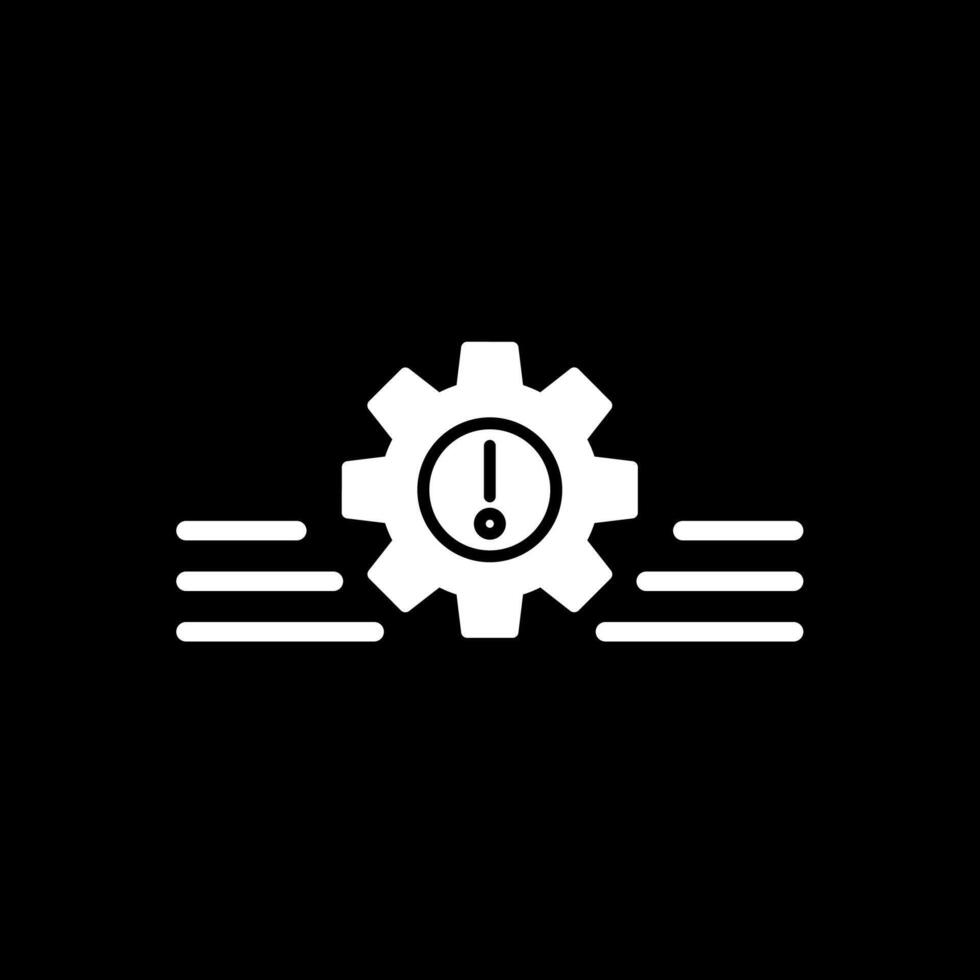 Risk Management Glyph Inverted Icon vector