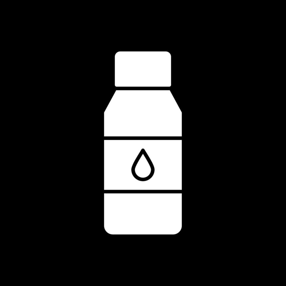 Bottle Glyph Inverted Icon vector