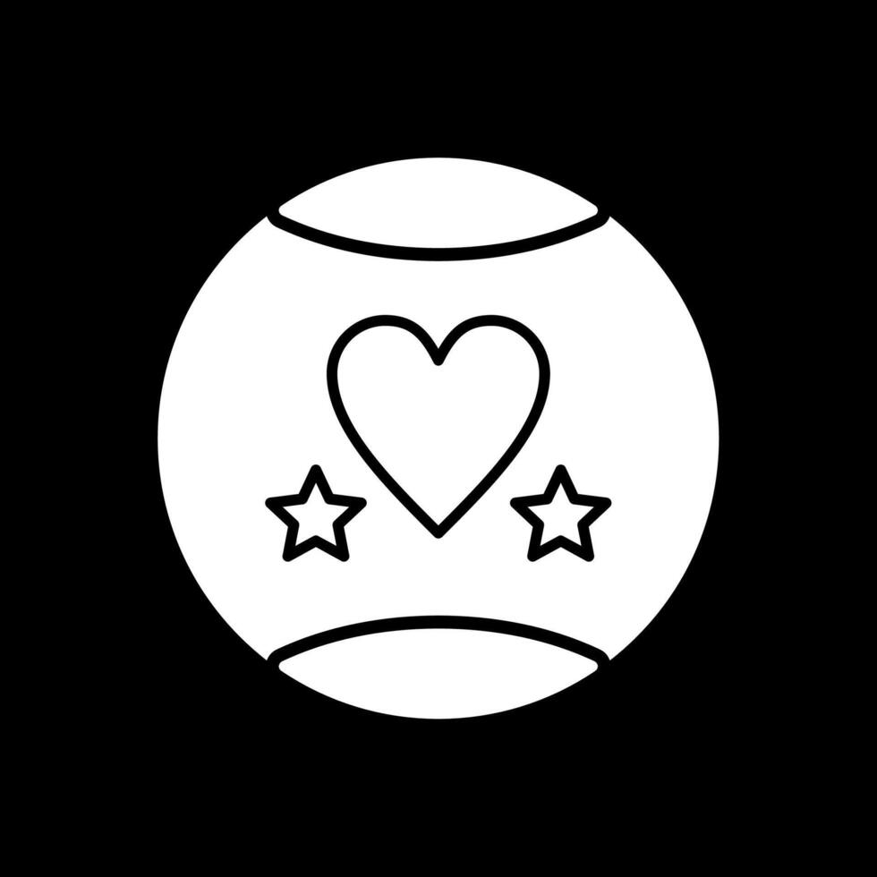 Favourite Glyph Inverted Icon vector