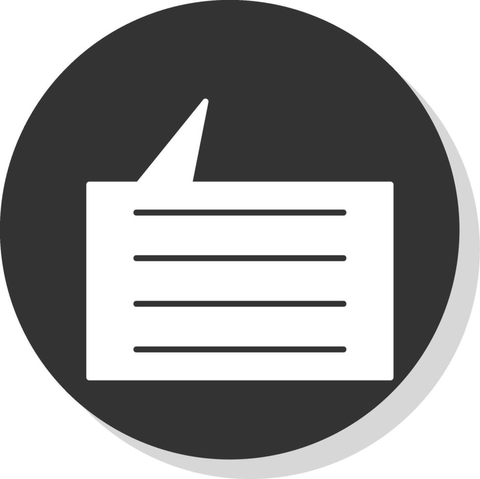 Sms Glyph Grey Circle Icon vector